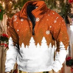 Christmas Snowflake Quarter Zip Sweatshirt