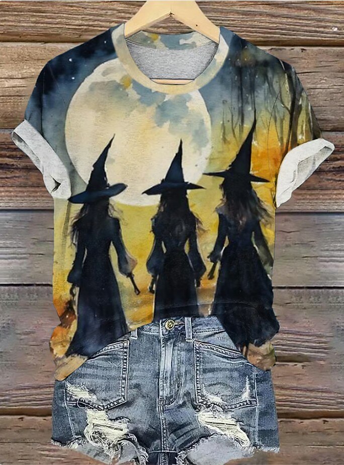 Women's Halloween Mystic Witch Tee