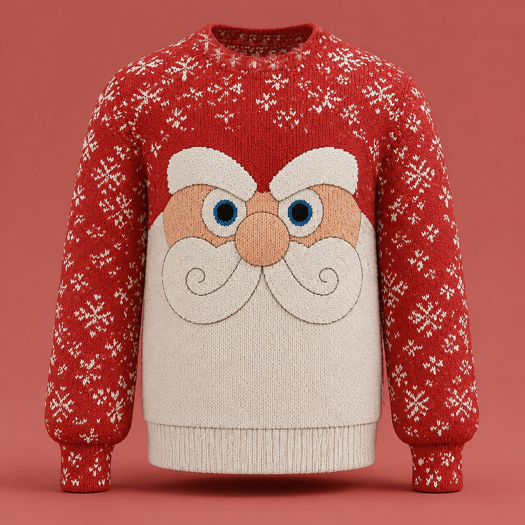Men's Santa Christmas Cozy Knit Pullover Sweater