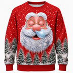 Men's Santa Claus Graphic Crewneck Sweatshirt