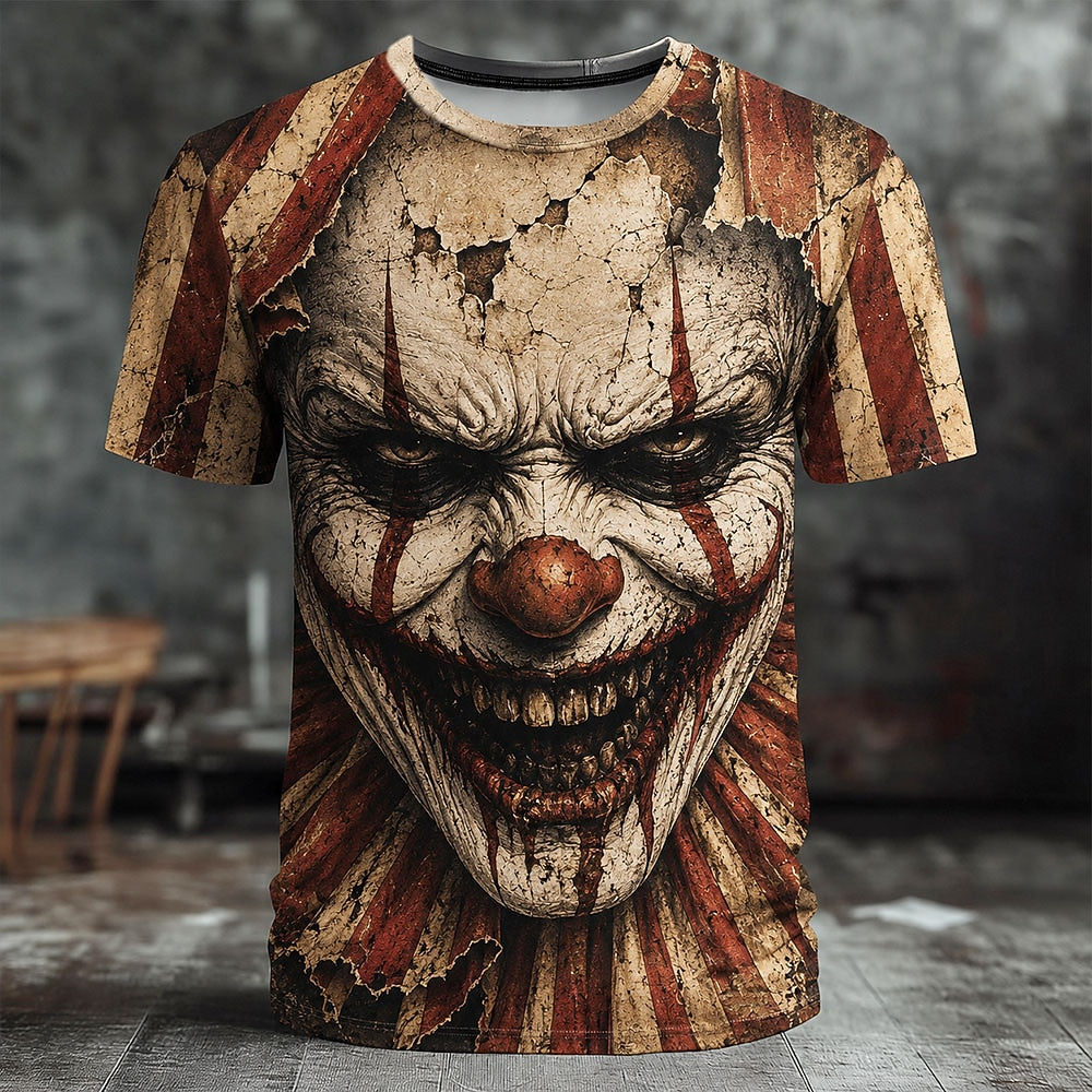 Men's Carnival Clown Horror Graphic Tee