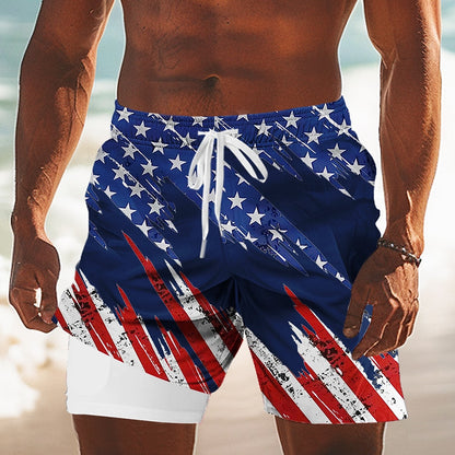 Men's Liberty Flag Swim Shorts