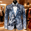 Christmas Colorful Graphic Holiday Blazer