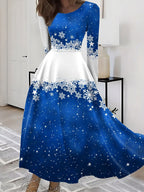 Women's Christmas Graphic Casual Dress