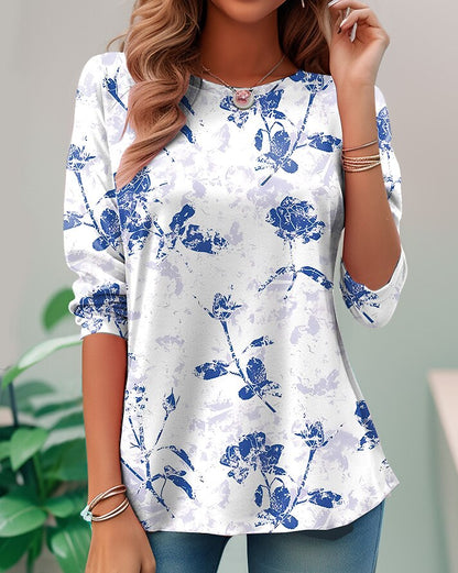 Women's Vintage Garden Floral Graphic Tee