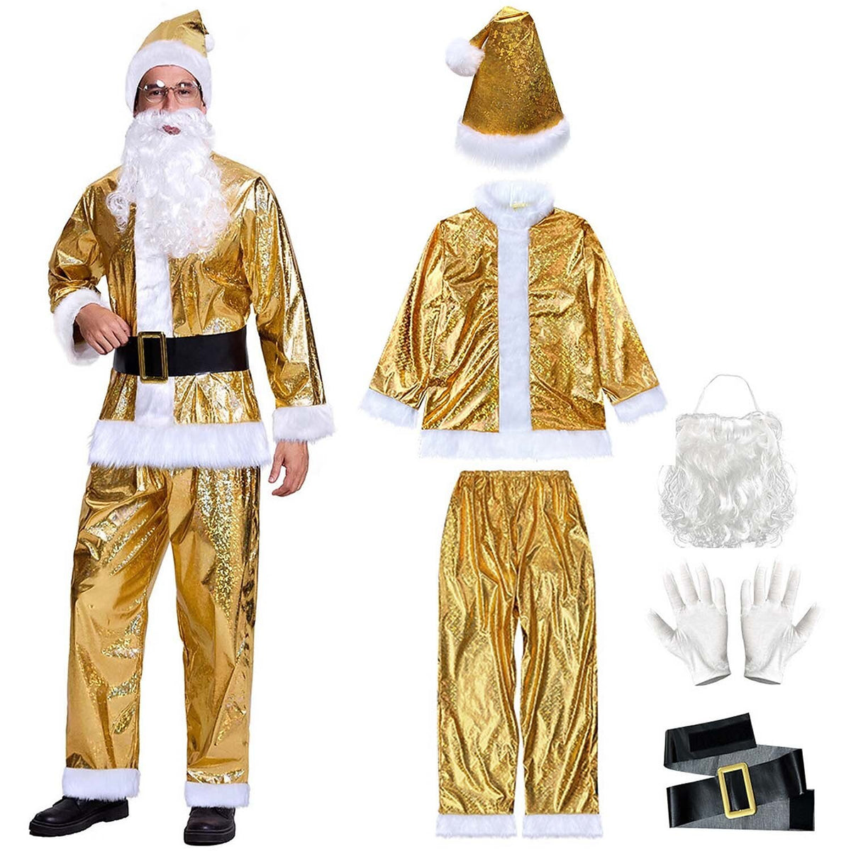 Men's Santa Claus Christmas Costume Set