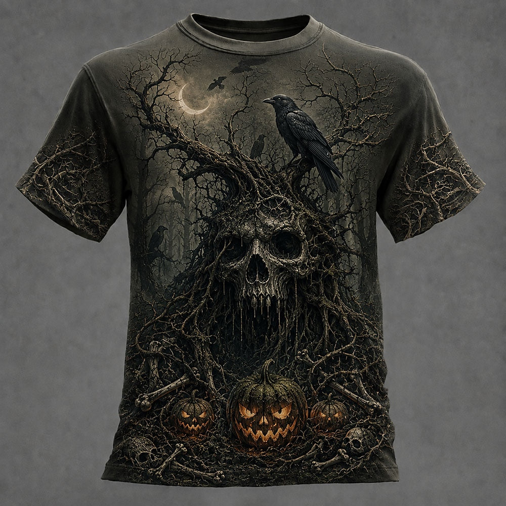 Men's Skull Optical Illusion 3D T-Shirt