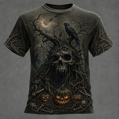 Men's Skull Optical Illusion 3D T-Shirt