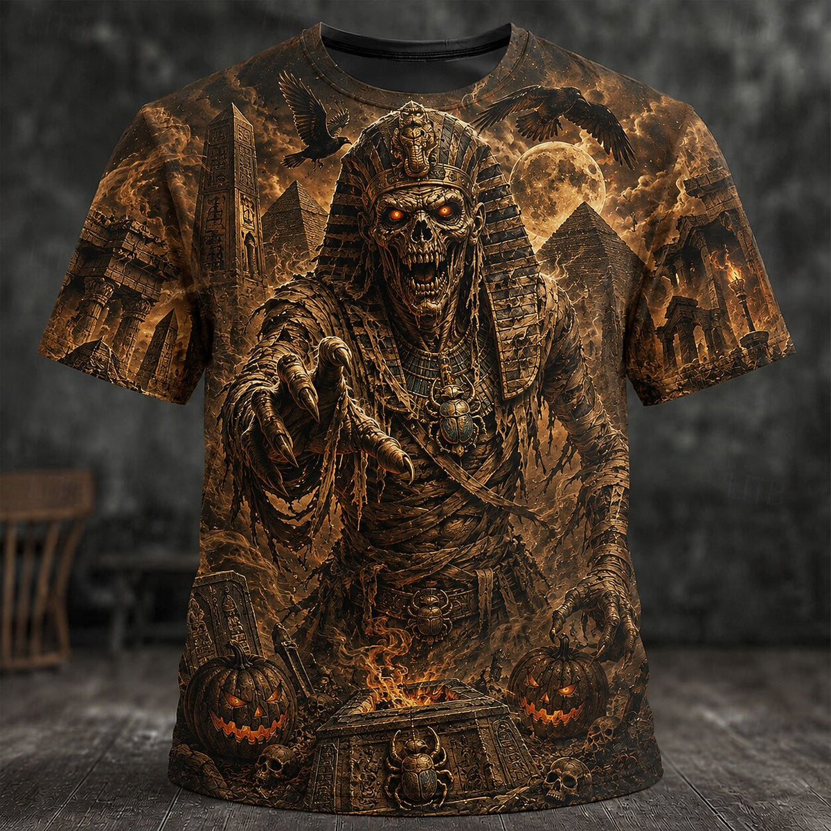 Men's Halloween Print Casual Tee