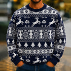 Christmas Reindeer Snowflake Knit Sweater