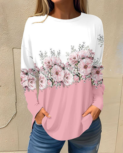 Women's Holiday Floral Garden Graphic Tee