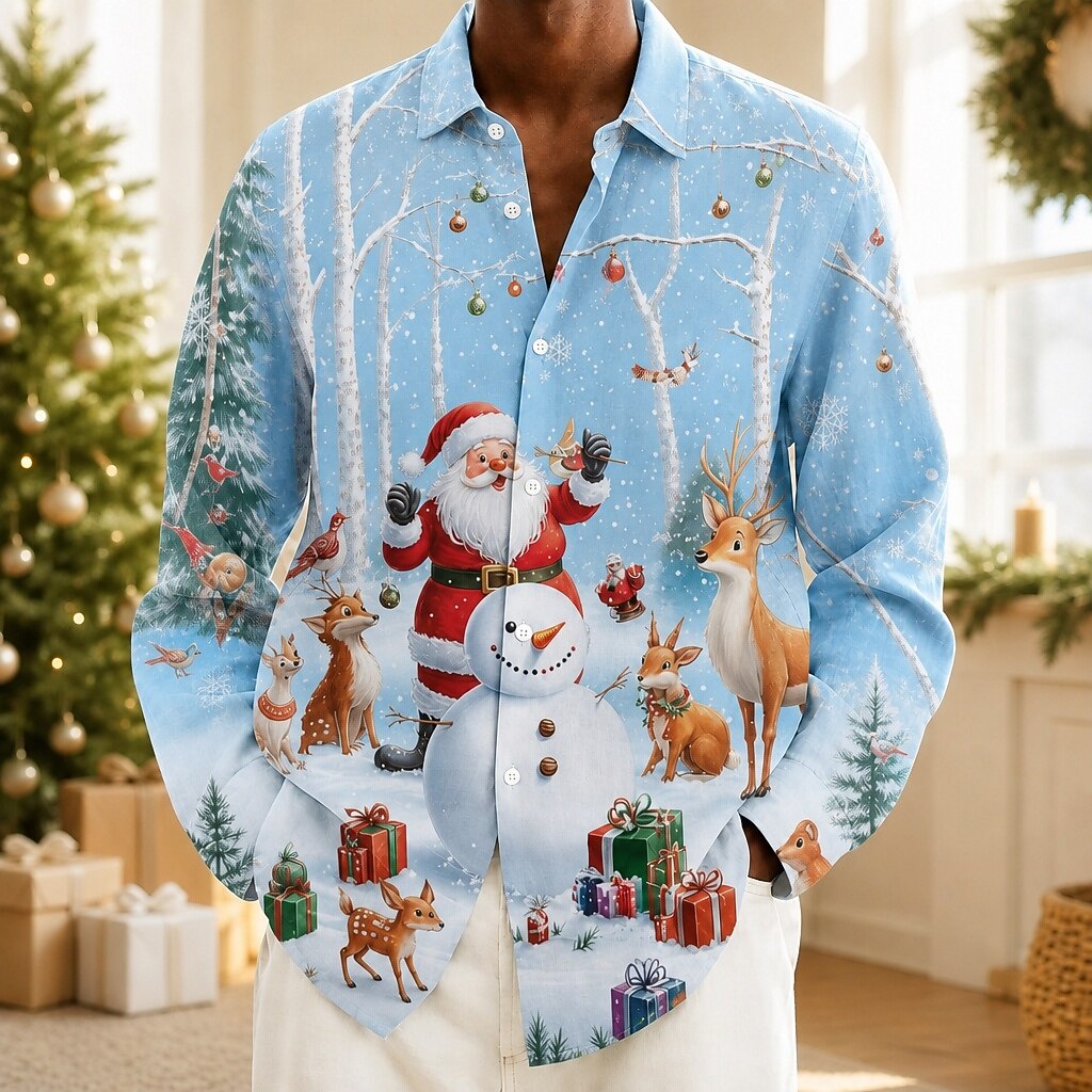 Men's Christmas Graphic Classic Shirt