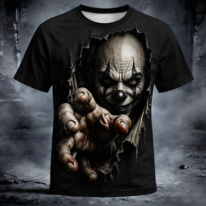 Men's Scary Creepy Clown Halloween Tee