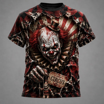 Men's Gothic Creepy Clown Tee