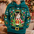 Frog Print Pet Carrier Bonding Hoodie