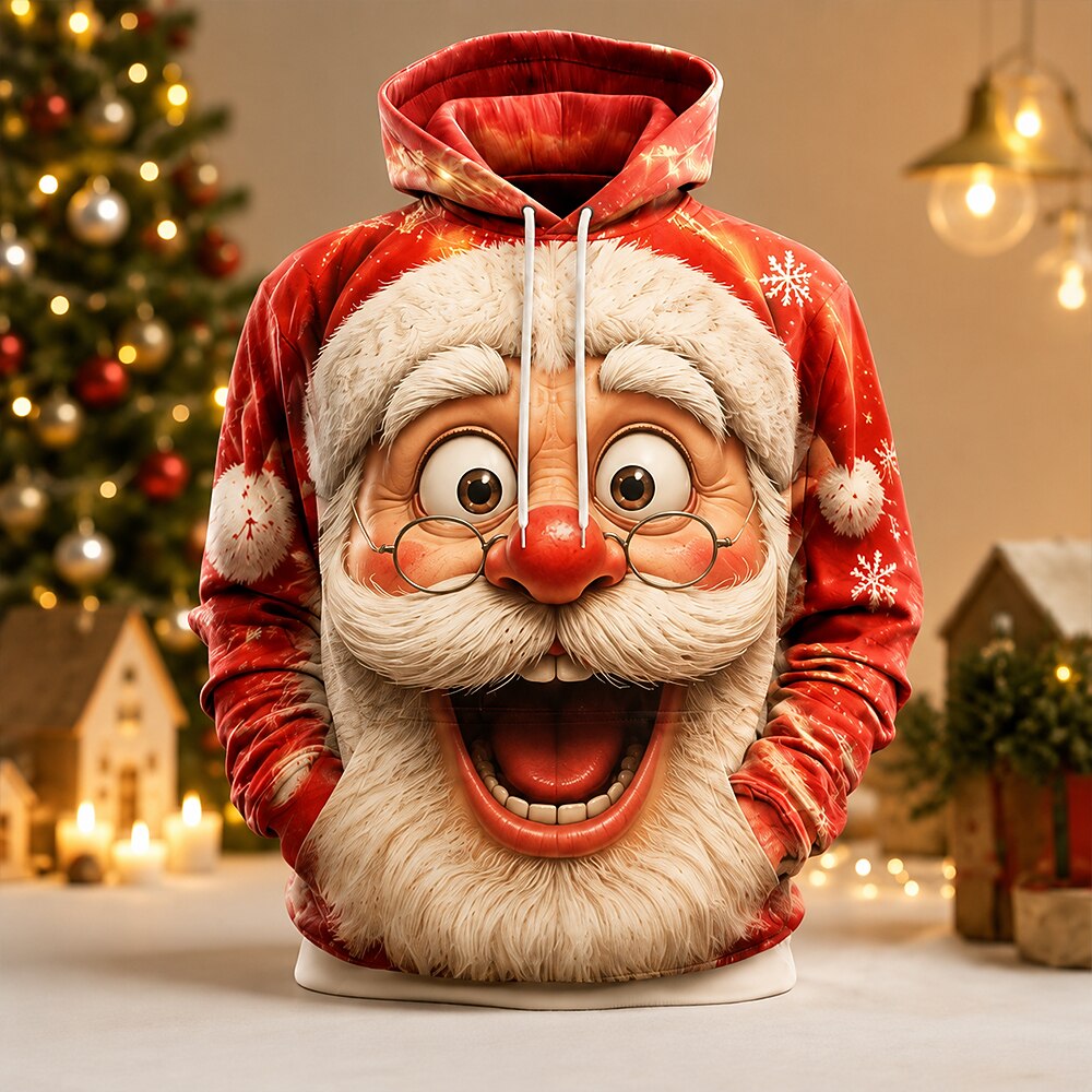 Santa Christmas Club Street Hoodie Sweatshirt