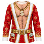 Christmas Santa Spooky Graphic Crewneck Sweatshirt