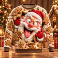 Men's Santa Claus Festive Print Crewneck Sweatshirt