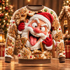 Men's Santa Claus Festive Print Crewneck Sweatshirt