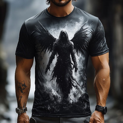 Men's Grim Reaper Angel Graphic Tee