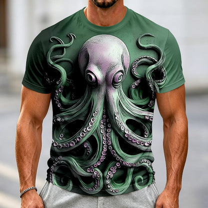 Men's Ocean Octopus Graphic Street Tee
