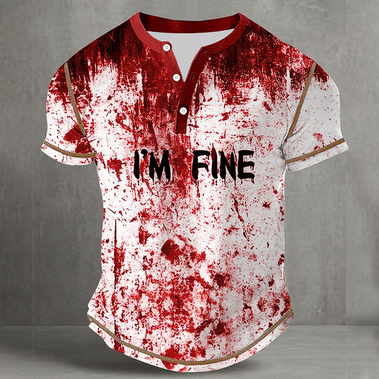 Men's Halloween Horror Night Henley