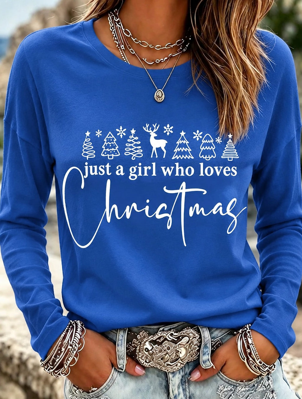 Classic Santa Claus Christmas Crewneck Shirt