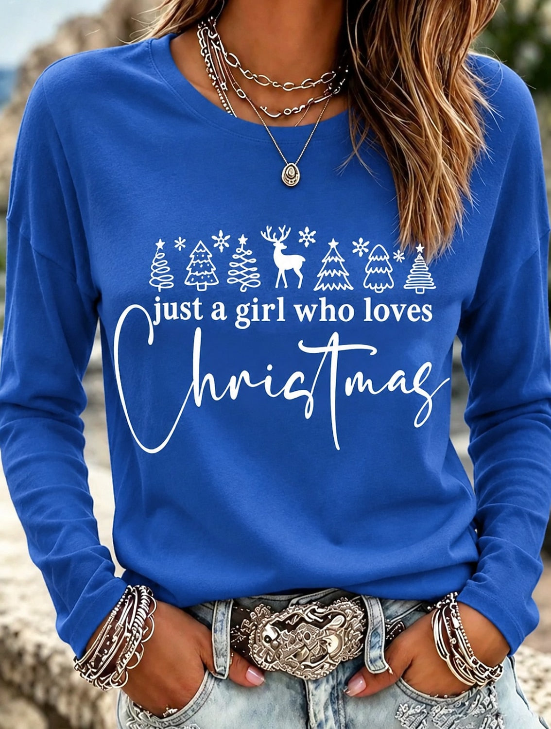 Classic Santa Claus Christmas Crewneck Shirt