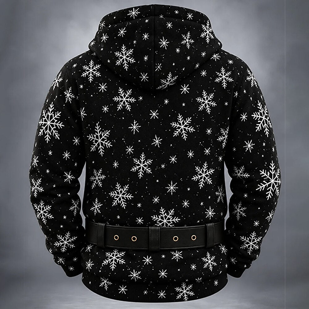 Men's Black Christmas Costume Hoodie