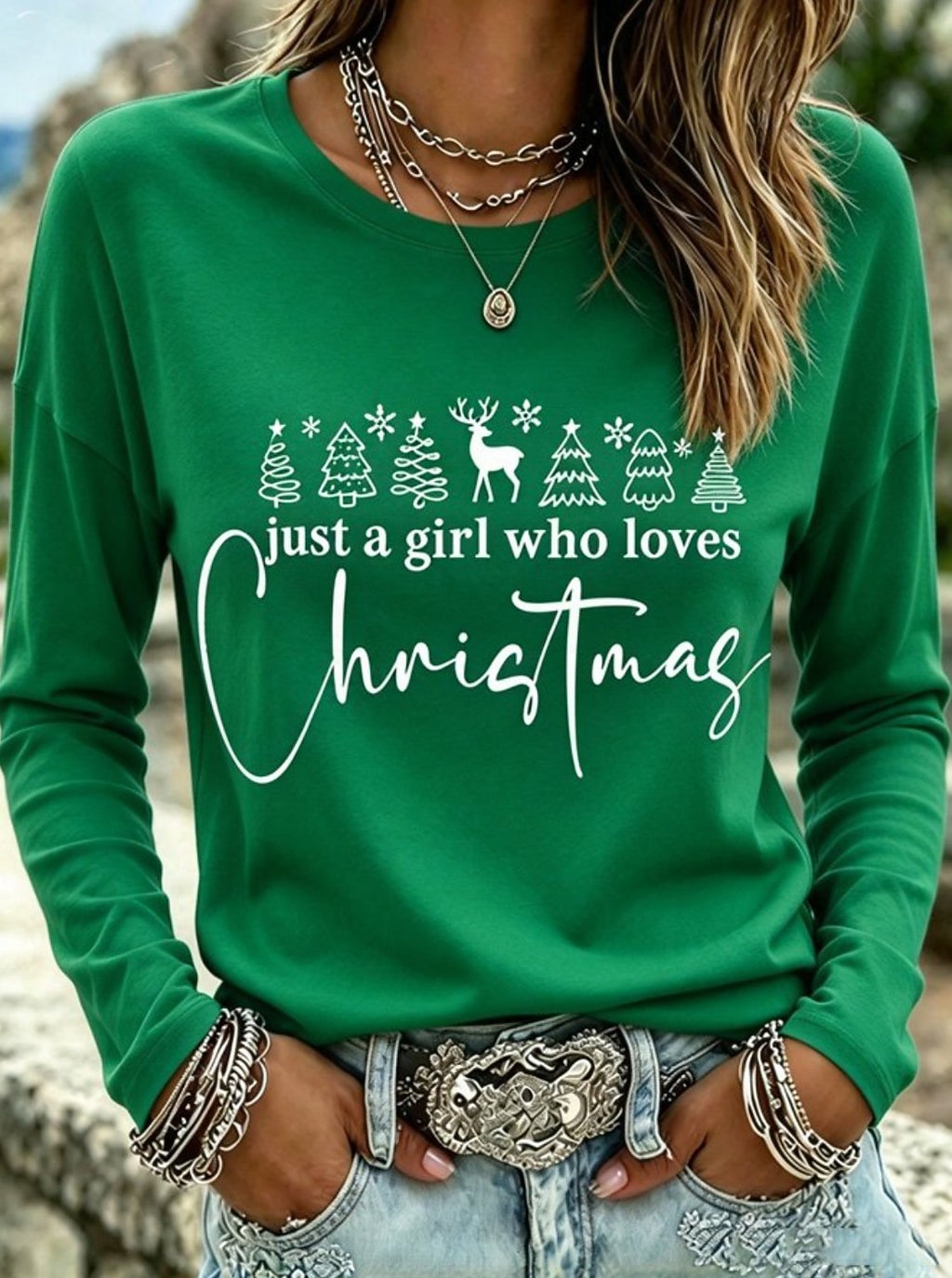 Classic Santa Claus Christmas Crewneck Shirt
