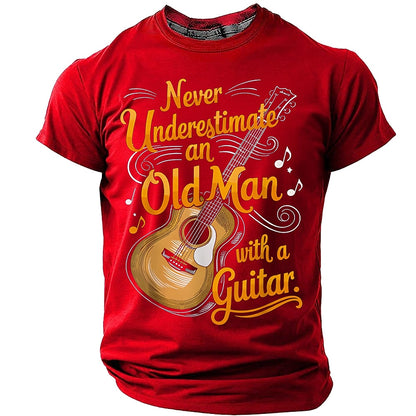 Men's Old Man Guitar Graphic Tee