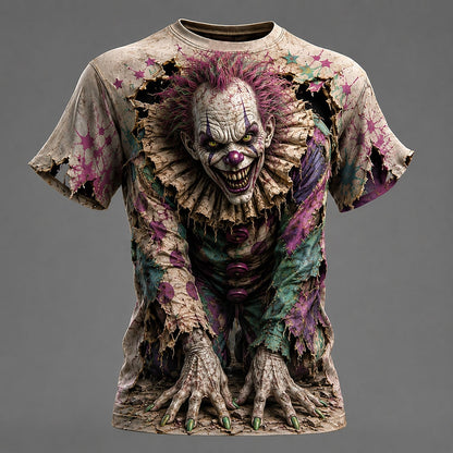 Men's Evil Clown Graphic Illusion Tee