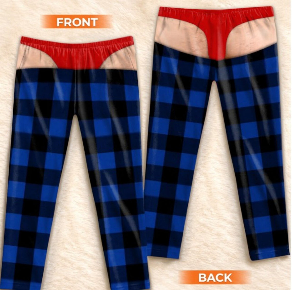 Men's Funny Gift Plaid Pajama Pants