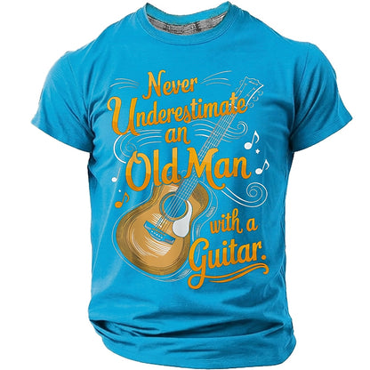 Men's Old Man Guitar Graphic Tee