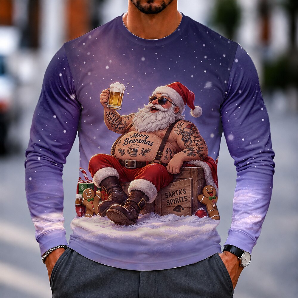 Santa Claus Funny Graphic Tee