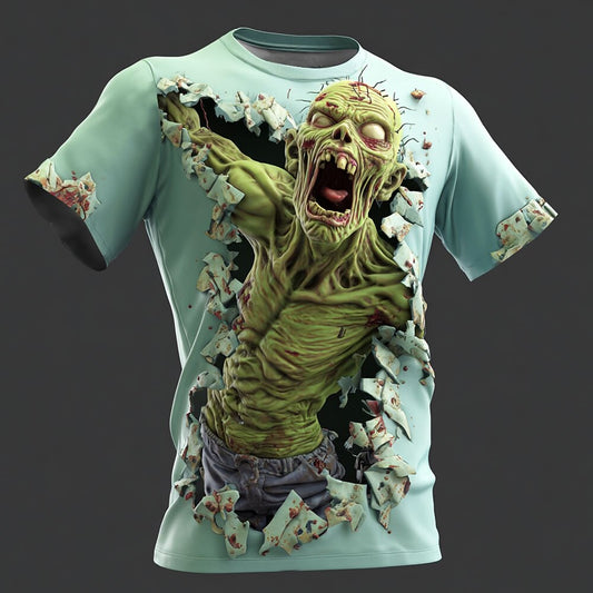 Men's Zombie Nightmare Illusion Graphic Tee