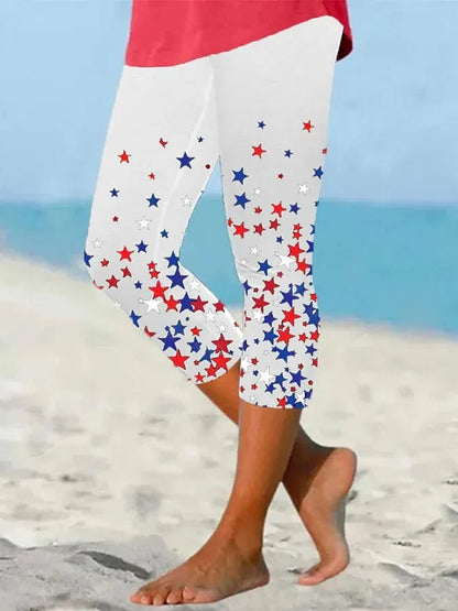 Women's Vintage Flag High Waist Leggings