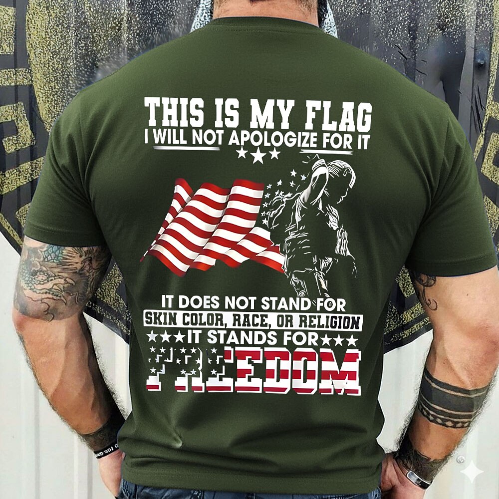 Men's Vintage Flag Graphic Tee