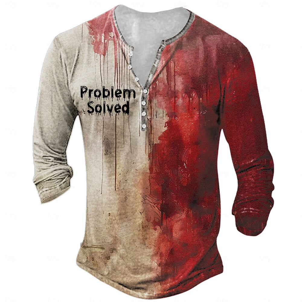 Men's Halloween Horror Night Henley