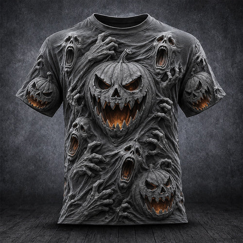 Men's Spooky Pumpkin Halloween Shirt