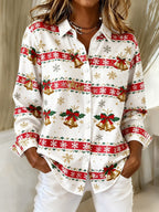 Women's Vintage Paisley Print Button Shirt