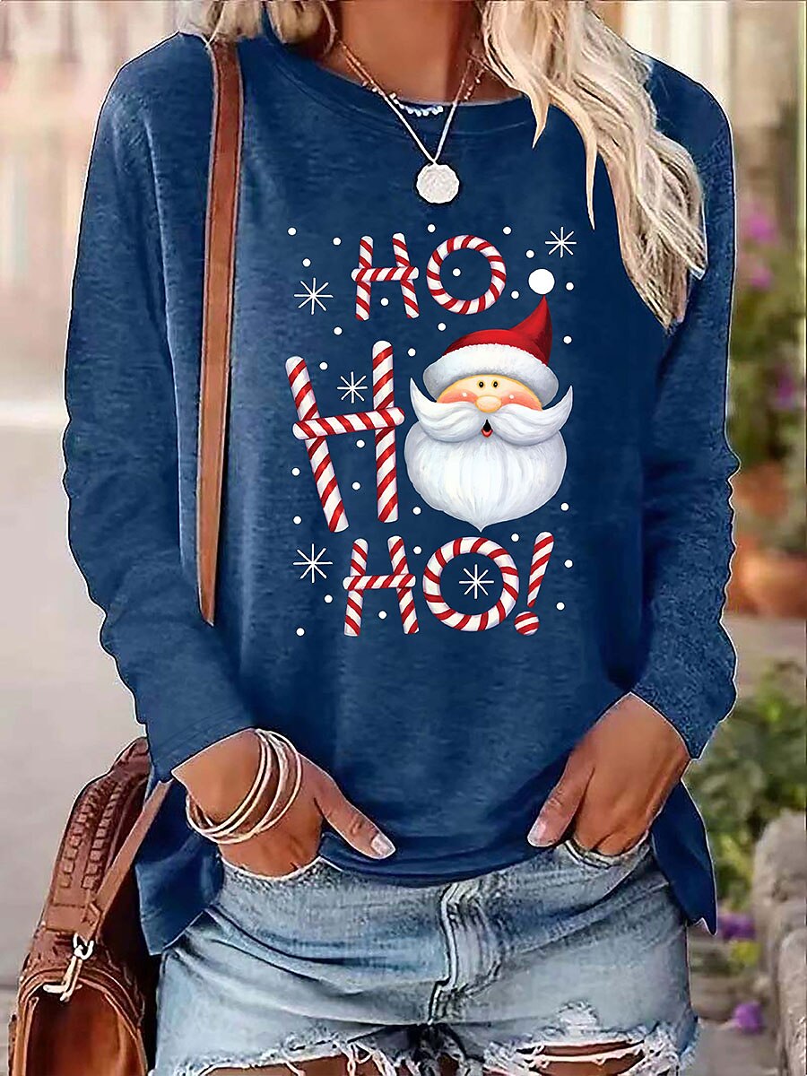 Women's Santa Christmas Vintage Tee
