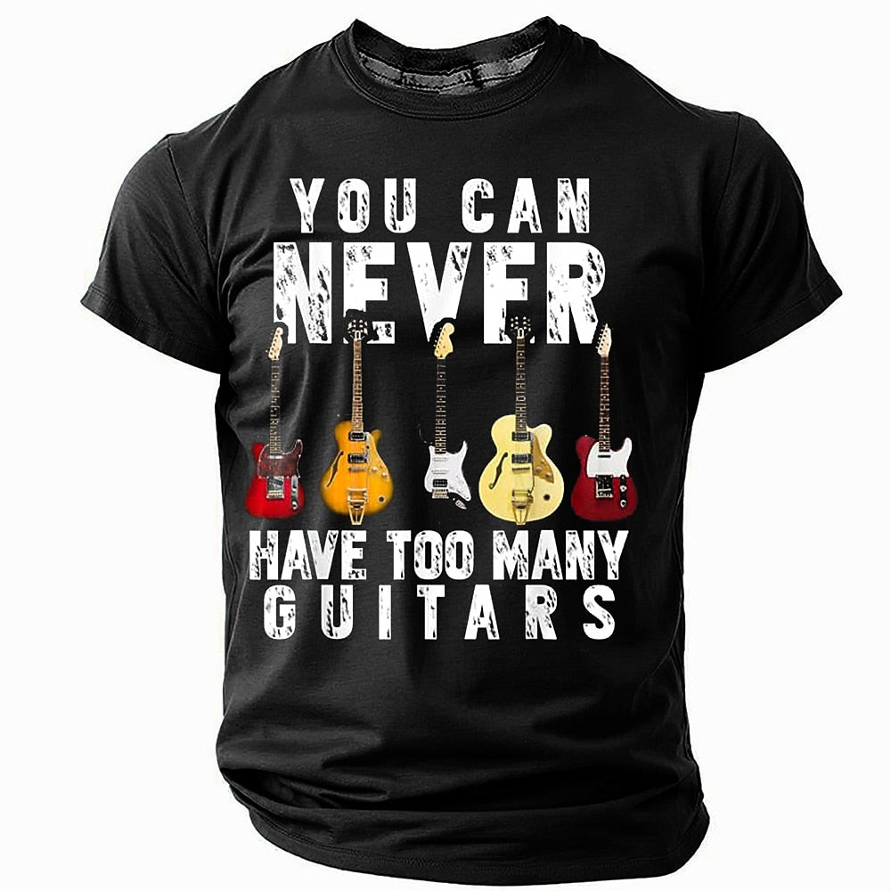 Men's Guitar Collection Humor Graphic Tee