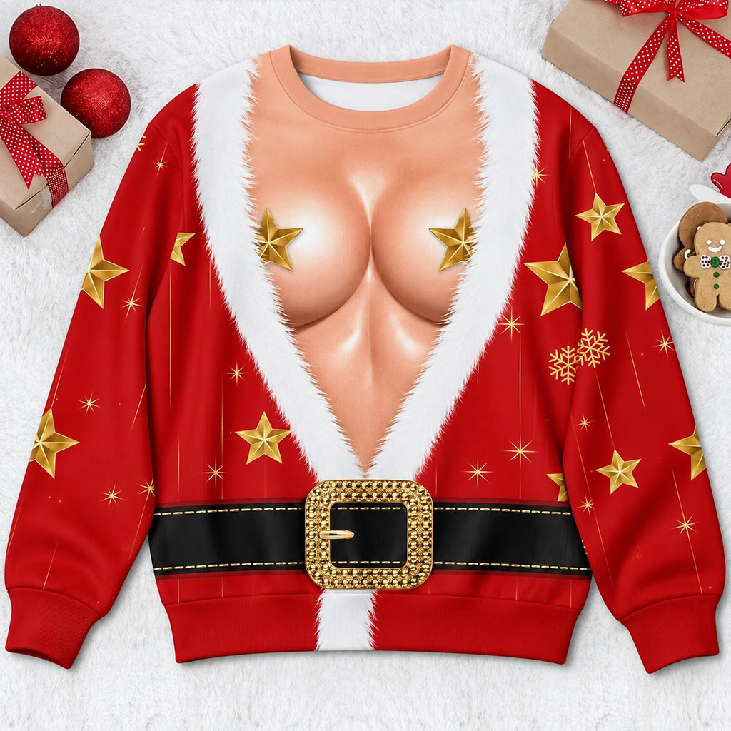 Mrs Claus Spooky Santa Christmas Sweatshirt