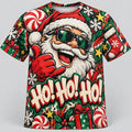 Men's Santa Claus Streetwear Short Sleeve Tee
