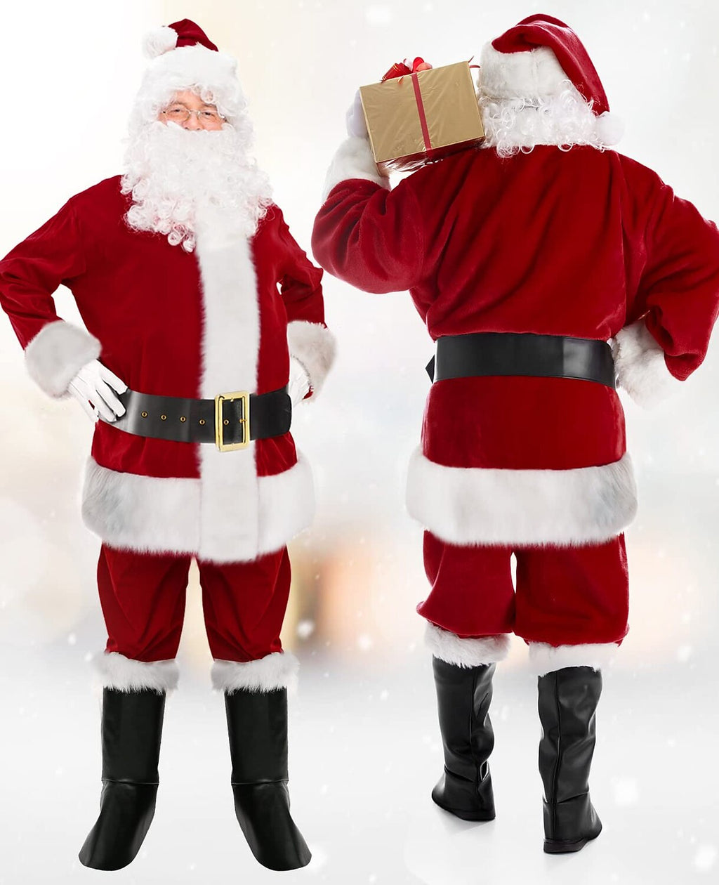 Santa Beard Hat Costume Set