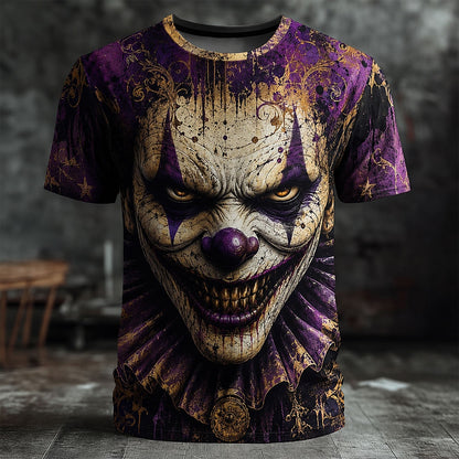 Men's Creepy Clown 3D Illusion T-Shirt