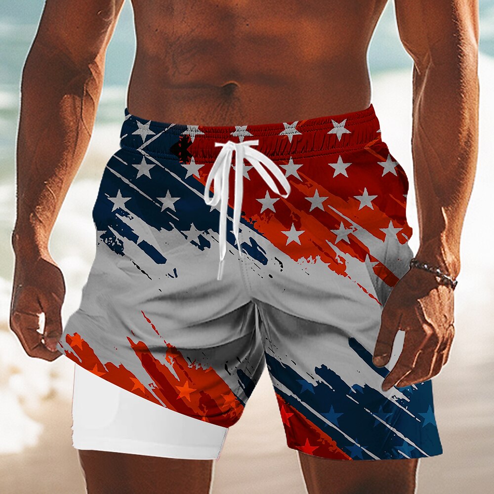 Men's Freedom Flag Board Shorts