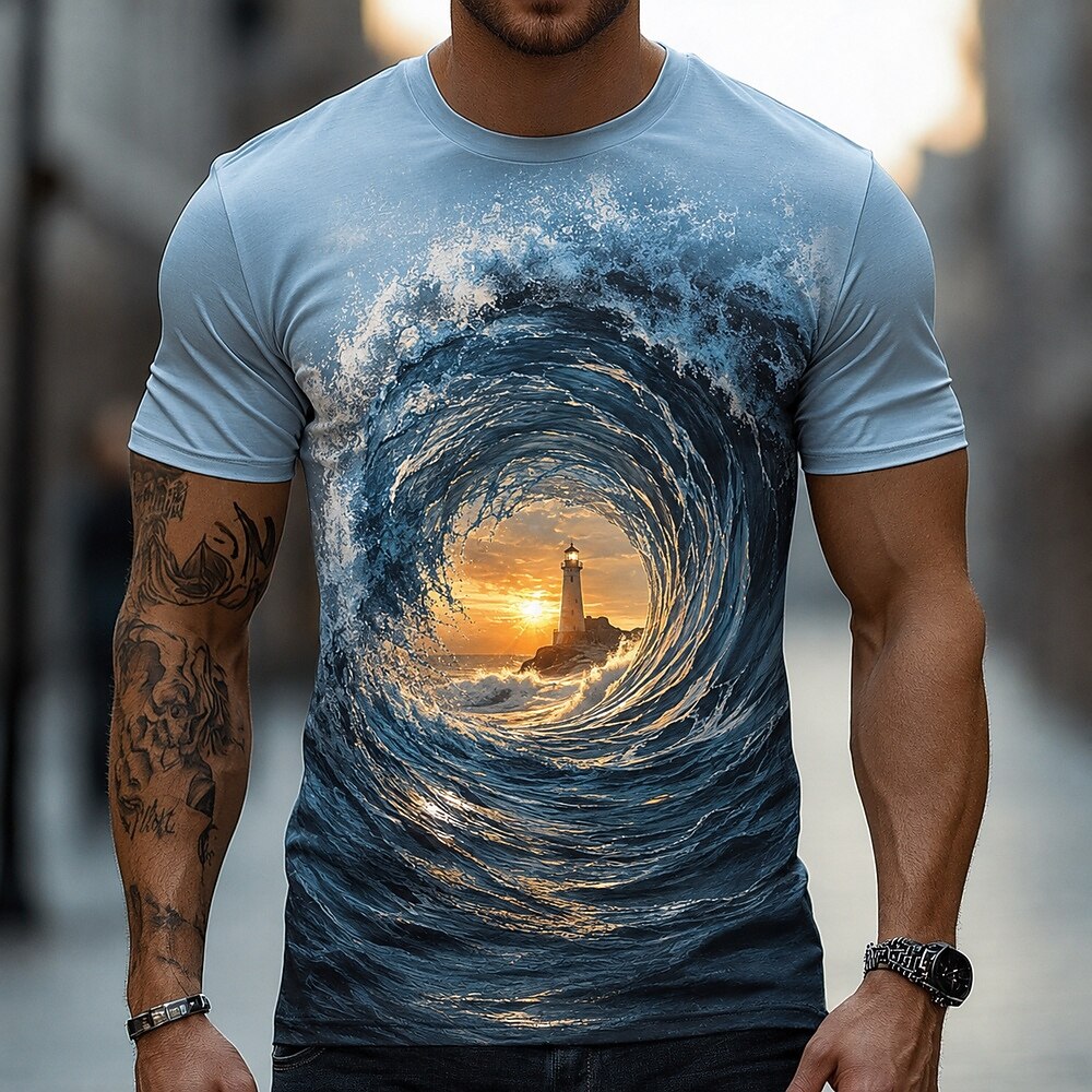 Men's Moon Werewolf Night Graphic Tee