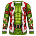 Christmas Santa Green Monster Crewneck Sweatshirt